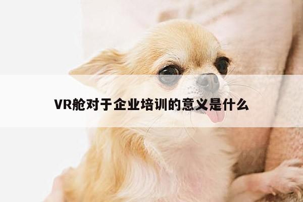 b体育官网_VR舱对于企业培训的意义是什么